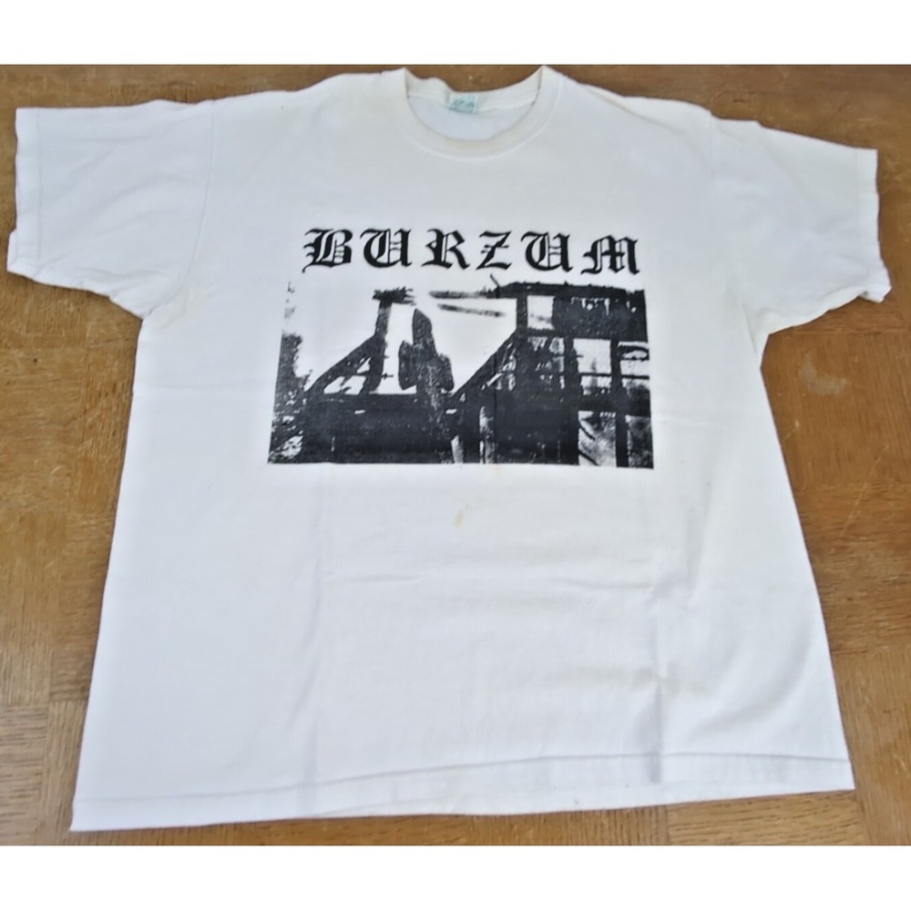 Vintage 90's 1Burzum Black Metal Band T-Shirt Rare XL - Super Rare Graphic - HTF